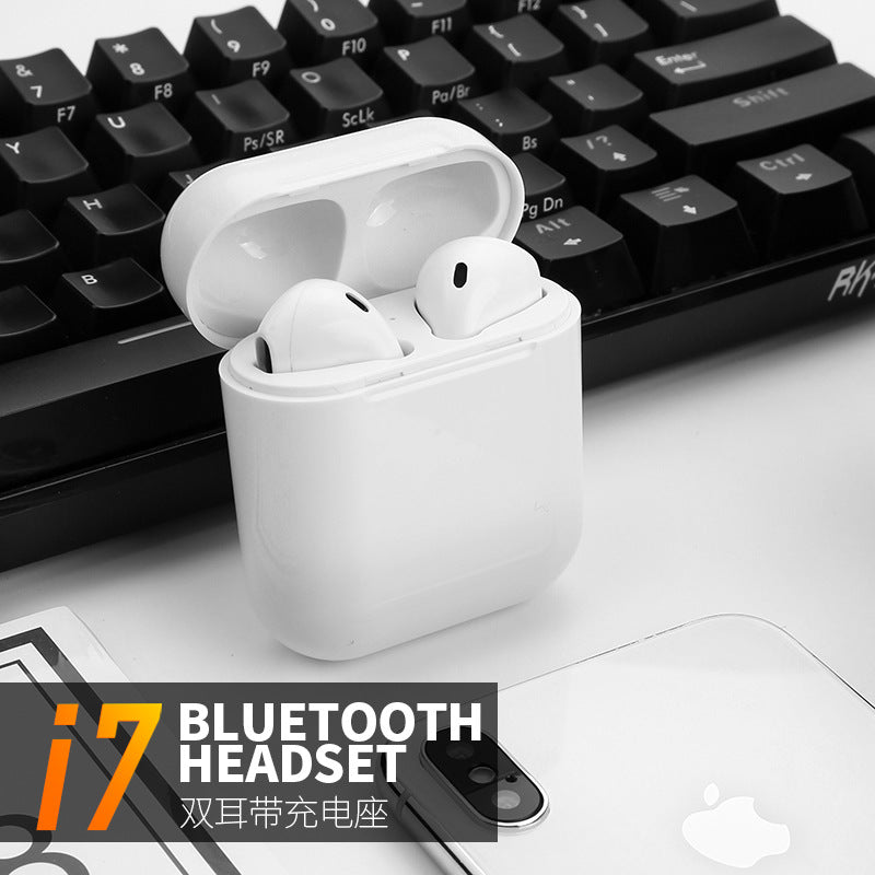 Bluetoothヘッドセット ヘッドフォン スポーツ Bluetoothヘッドセット インイヤーヘッドフォン 4.2 両耳 I7S Bluetoothヘッドセット