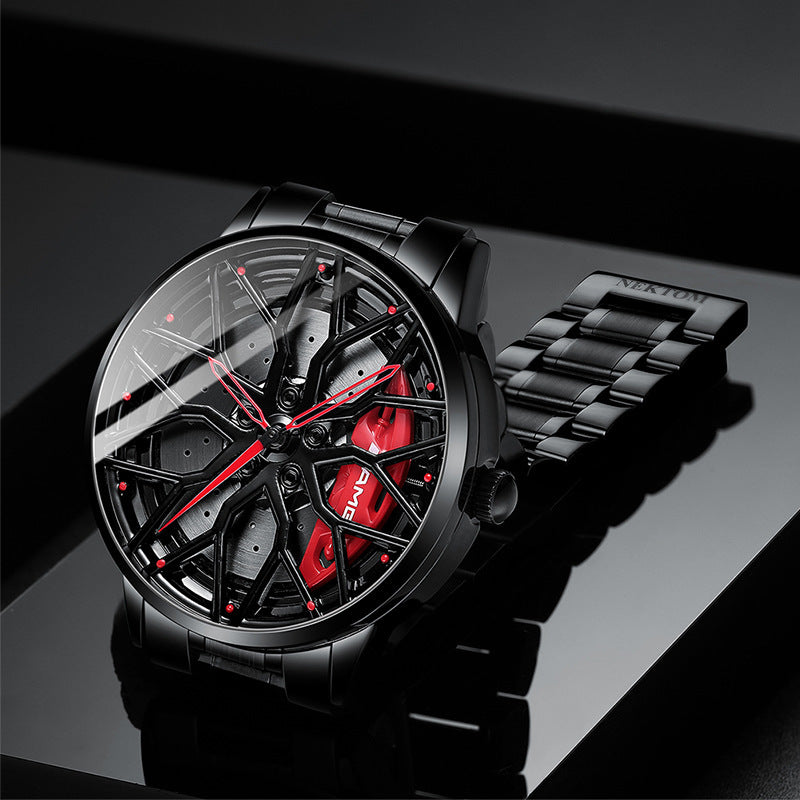 SVJドロップシッピングメンズ腕時計ハイエンド本物ホイールウォッチ立体中空C63鍛造メンズ腕時計クォーツ時計