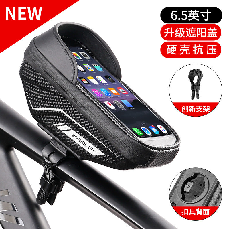 ハードシェル自転車バッグトップチューブバッグフロントビームバッグ携帯電話バッグマウンテンロードバイクライディング機器アクセサリー自転車バッグ