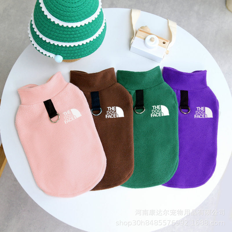 秋冬用ペットベスト犬服ペットフリース服トラクションウォームベスト