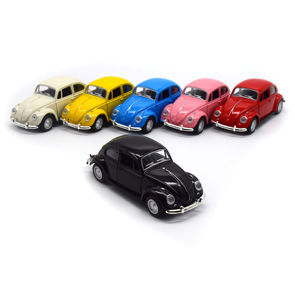 レトロクラシックカー合金車モデルケーキデコレーション装飾品カーアクセサリー子供のおもちゃビートルプルバックカーモデル