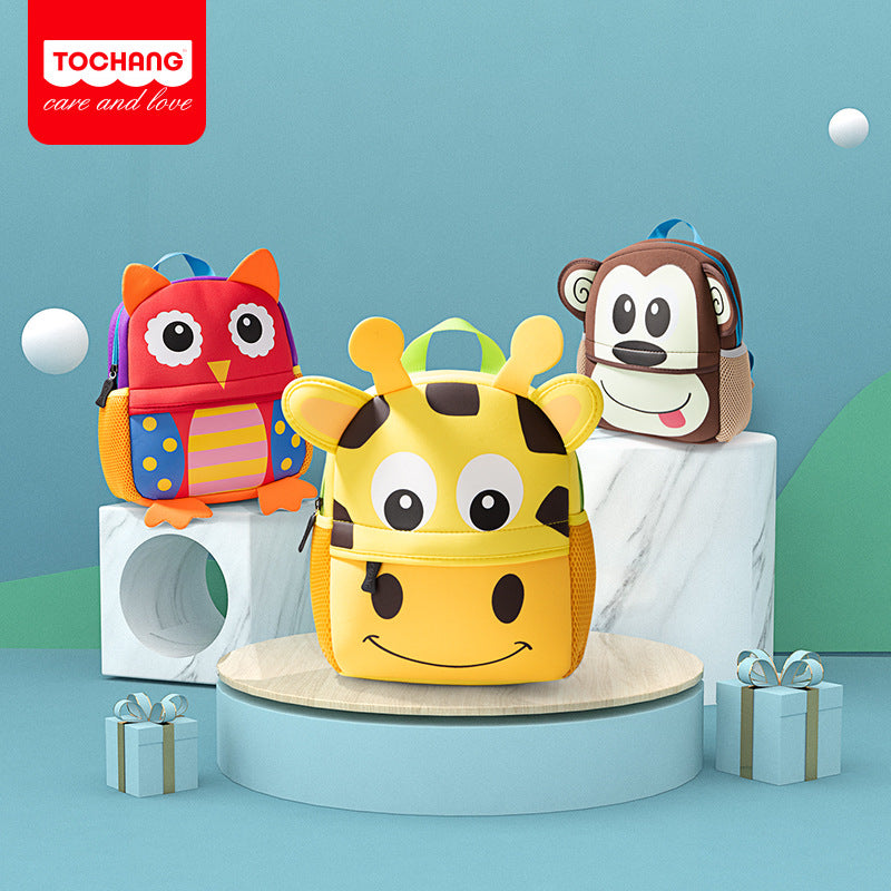 子供用スクールバッグ、幼稚園生、漫画かわいいバックパック、動物ネオプレンスクールバッグ、カスタマイズ印刷