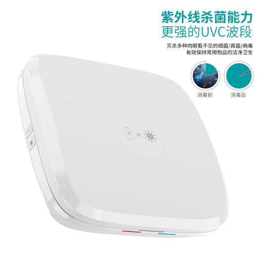 Apple AirPodspro Bluetoothヘッドセット、携帯電話時計のワイヤレス充電用4イン1 UV消毒ボックス