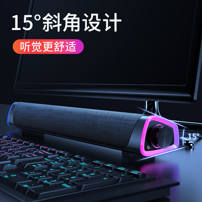 工場出荷時の新品 Bluetooth スピーカー サウンドバー コンピュータ スピーカー ダブル LA デスクトップ サブウーファー スピーカー