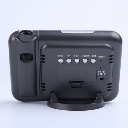 クリエイティブファッション LED 電子時計 目覚まし時計 天気予報時計 8190 投影 永久カレンダー 電子時計