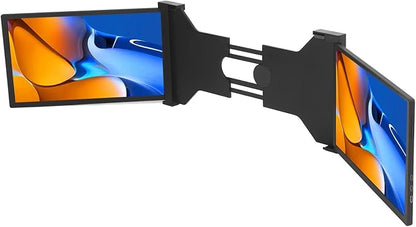 ノートパソコン用ポータブルデュアルスクリーン（トライスクリーン）モニター