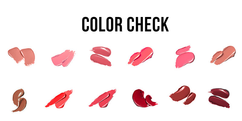 ランマンニ マットリップスティック リップグロス付き 12 本のリップスティック セット