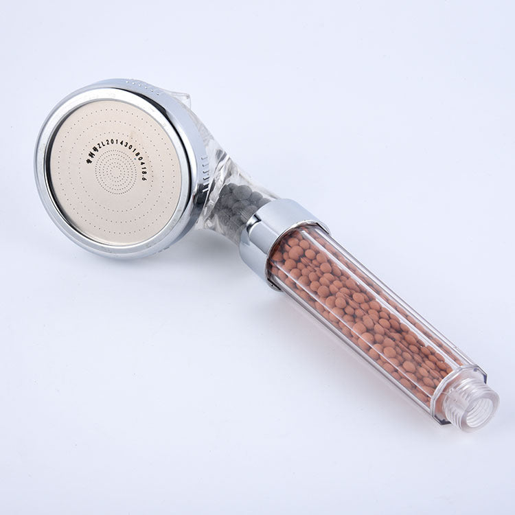 3段階スピード調整シャワーヘッド パワフルな大型浄水水質ブースターバスハンドヘルドシャワーヘッド