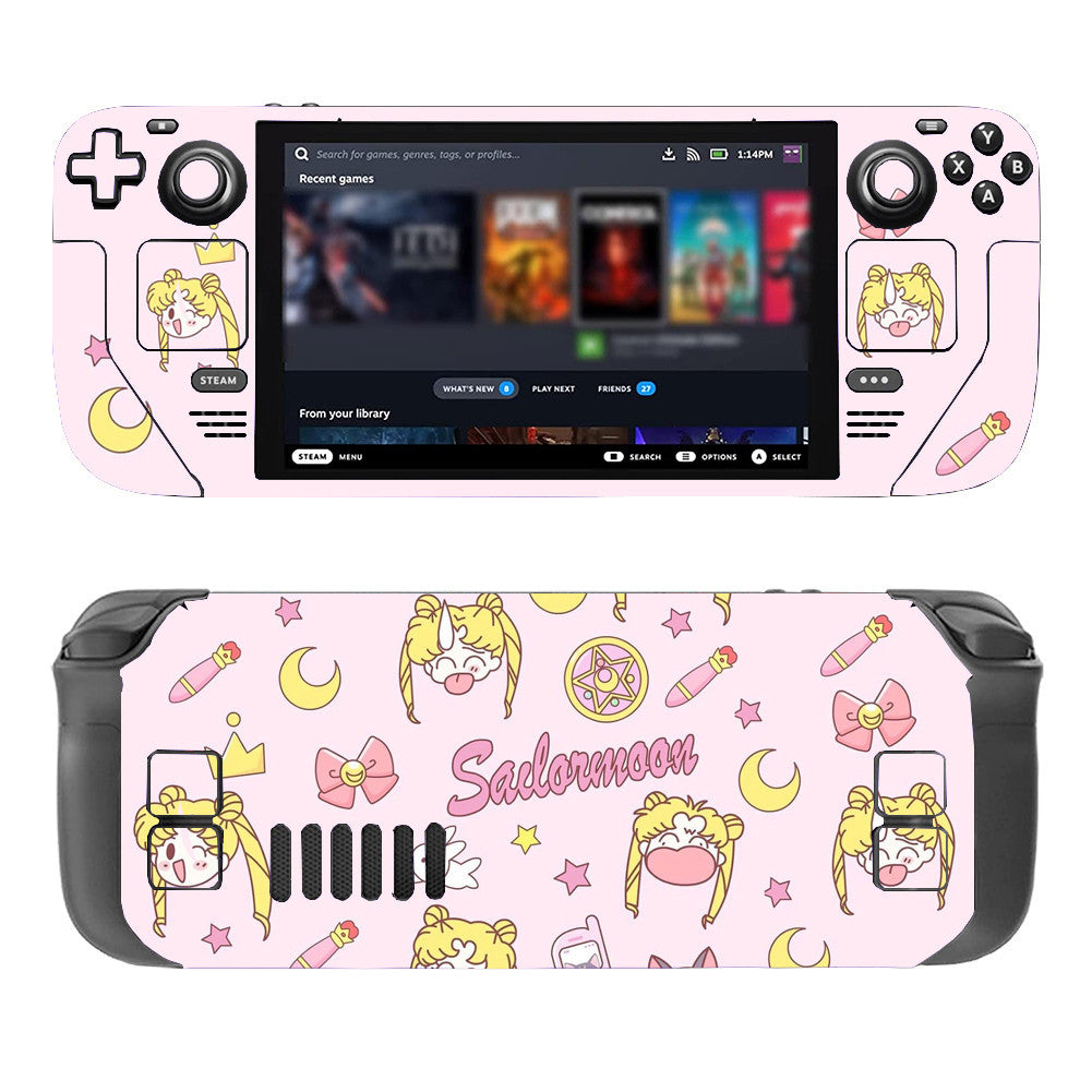 SteamデッキハンドヘルドコンピュータステッカーValveゲーム本体保護フィルムクリエイティブステッカー保護フィルムフィルム