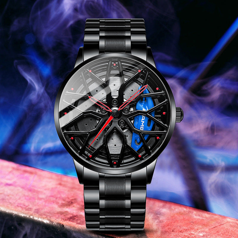 SVJドロップシッピングメンズ腕時計ハイエンド本物ホイールウォッチ立体中空C63鍛造メンズ腕時計クォーツ時計