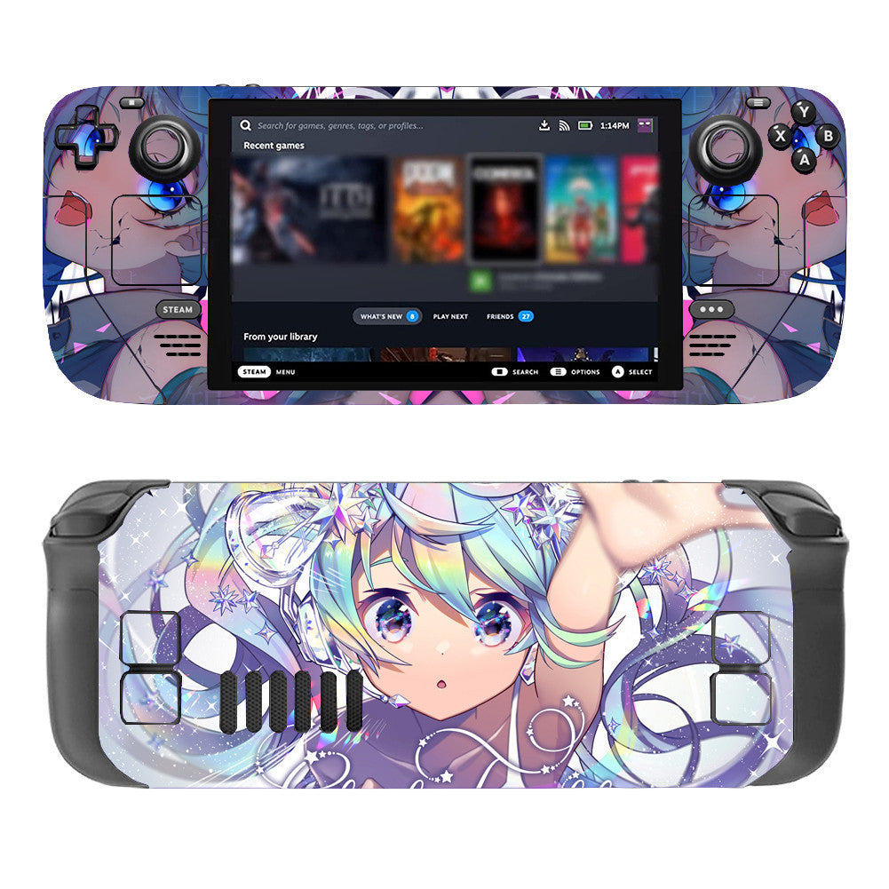 SteamデッキハンドヘルドコンピュータステッカーValveゲーム本体保護フィルムクリエイティブステッカー保護フィルムフィルム