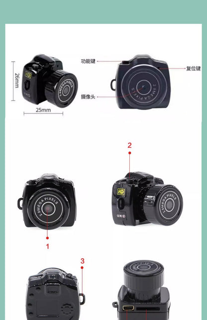 カメラネックレスカメラキャンパスHD CCD小型カメラ学生パーティーキャンパス旅行記録生活写真
