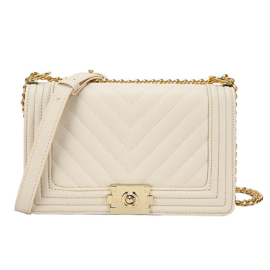 欧米のワンショルダークロスボディレディースバッグ卸売秋冬新作クロスボーダー菱形チェーン脇下レディースバッグ卸売