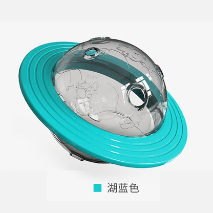 人気の犬と猫のおもちゃ、漏れるフードボール、歯ぎしりと噛みつきパズル、セルフエンターテイメントフライングソーサー、噛みつき抵抗のトレーニングペット用品