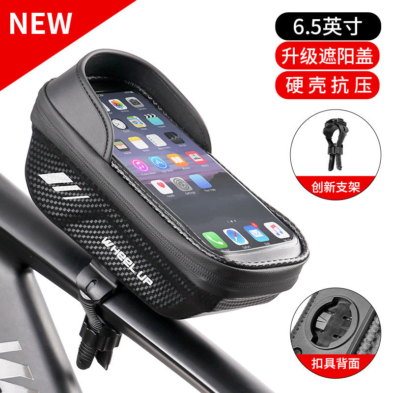 ハードシェル自転車バッグトップチューブバッグフロントビームバッグ携帯電話バッグマウンテンロードバイクライディング機器アクセサリー自転車バッグ
