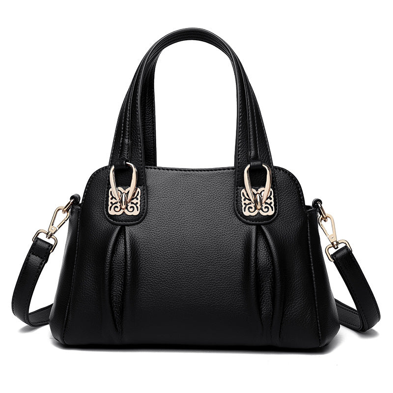 バッグ 新作 中高年女性 カジュアル ソフトレザー 大容量 メッセンジャーバッグ ファッション トレンド ハンドバッグ レディースバッグ