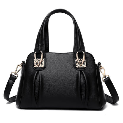 バッグ 新作 中高年女性 カジュアル ソフトレザー 大容量 メッセンジャーバッグ ファッション トレンド ハンドバッグ レディースバッグ