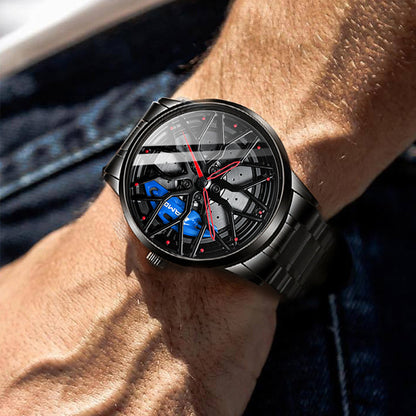 SVJドロップシッピングメンズ腕時計ハイエンド本物ホイールウォッチ立体中空C63鍛造メンズ腕時計クォーツ時計