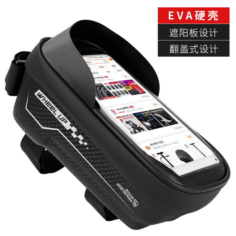 ハードシェル自転車バッグトップチューブバッグフロントビームバッグ携帯電話バッグマウンテンロードバイクライディング機器アクセサリー自転車バッグ