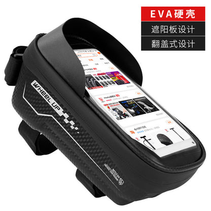 ハードシェル自転車バッグトップチューブバッグフロントビームバッグ携帯電話バッグマウンテンロードバイクライディング機器アクセサリー自転車バッグ