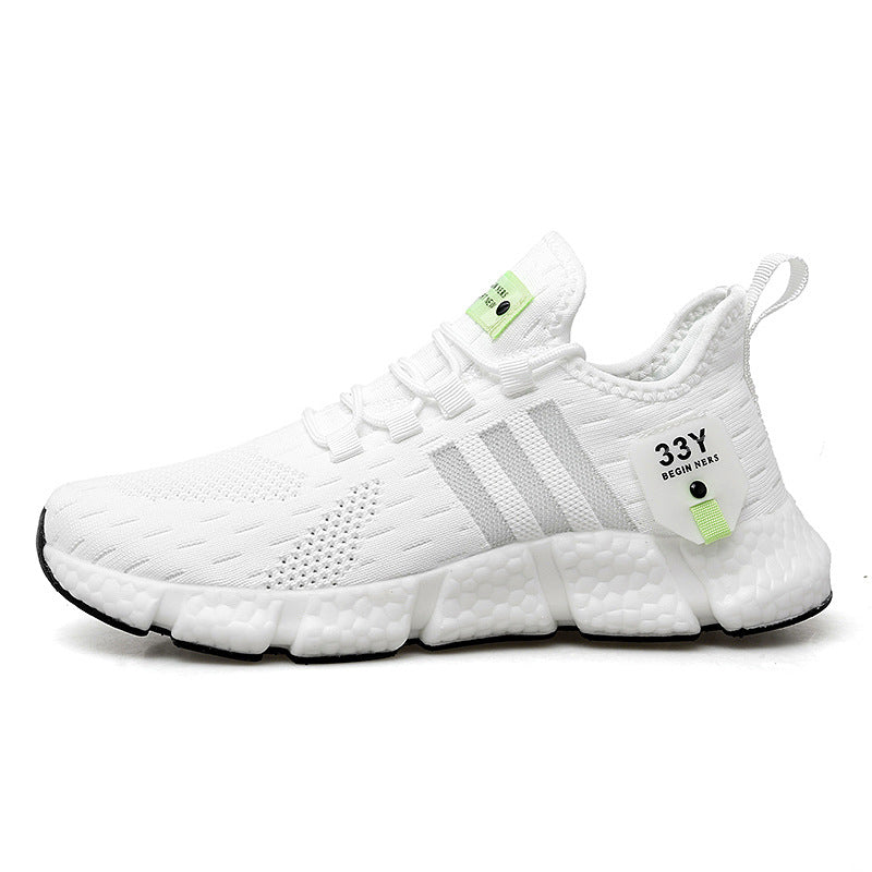 通気性のある軽量ニットメッシュランニングシューズ メンズカジュアルスニーカー