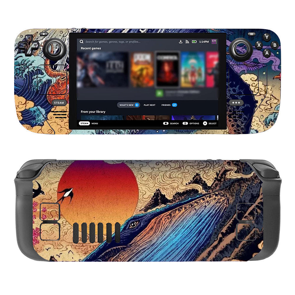 SteamデッキハンドヘルドコンピュータステッカーValveゲーム本体保護フィルムクリエイティブステッカー保護フィルムフィルム