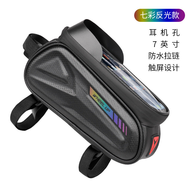 ハードシェル自転車バッグトップチューブバッグフロントビームバッグ携帯電話バッグマウンテンロードバイクライディング機器アクセサリー自転車バッグ