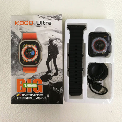 スマートウォッチ T800U ワイヤレス充電器 (オレンジ) – スタイルとテクノロジーを手首に！