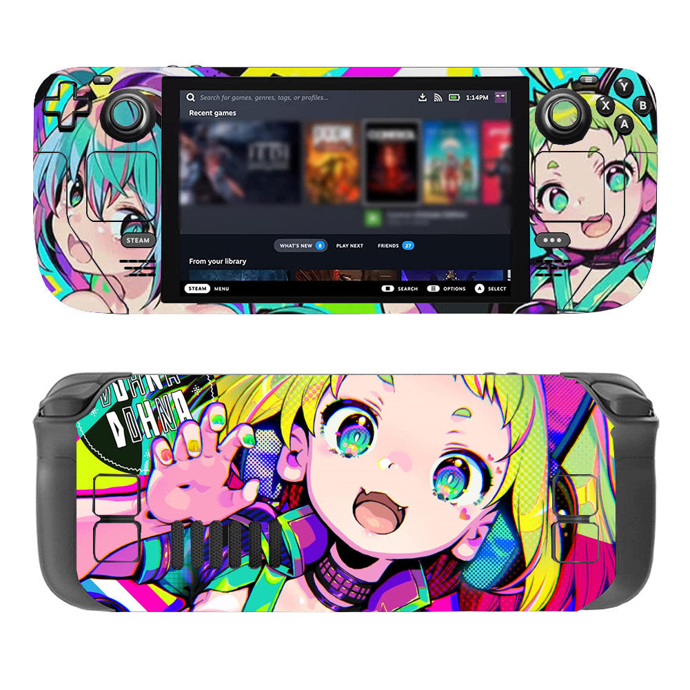 SteamデッキハンドヘルドコンピュータステッカーValveゲーム本体保護フィルムクリエイティブステッカー保護フィルムフィルム
