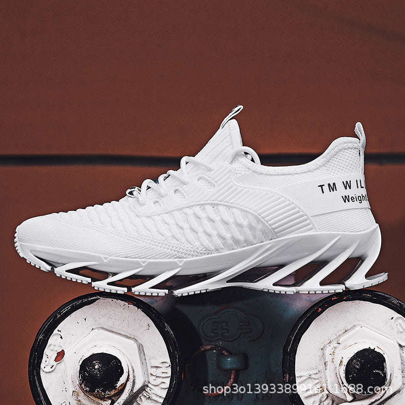 ライブ放送売れ筋軽量カジュアルシューズトレンドスポーツシューズランニングシューズメッシュ通気性トレンドシューズ万能ブレードメンズシューズ