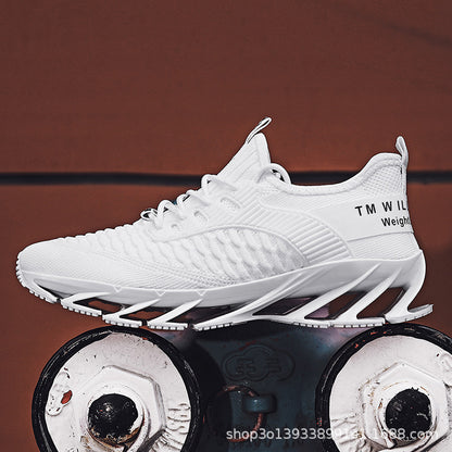 ライブ放送売れ筋軽量カジュアルシューズトレンドスポーツシューズランニングシューズメッシュ通気性トレンドシューズ万能ブレードメンズシューズ