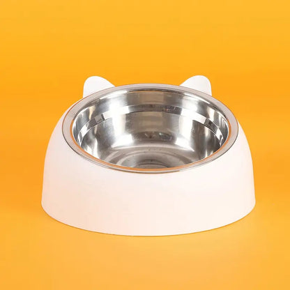 ステンレススチール製猫ボウル犬ボウル猫首保護ボウル斜め取り外し可能透明給水ボウルペット用品国境を越えた