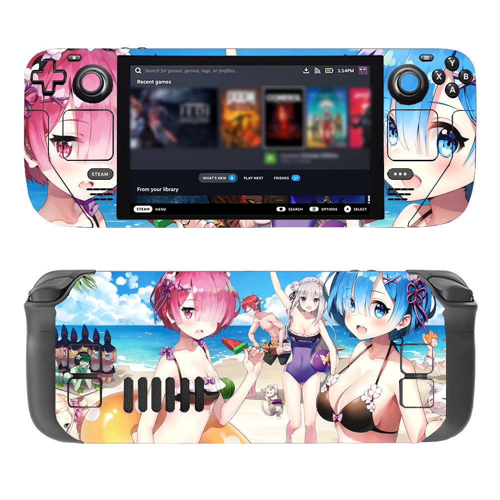 SteamデッキハンドヘルドコンピュータステッカーValveゲーム本体保護フィルムクリエイティブステッカー保護フィルムフィルム