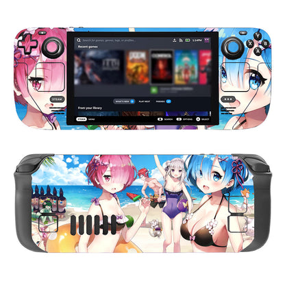 SteamデッキハンドヘルドコンピュータステッカーValveゲーム本体保護フィルムクリエイティブステッカー保護フィルムフィルム