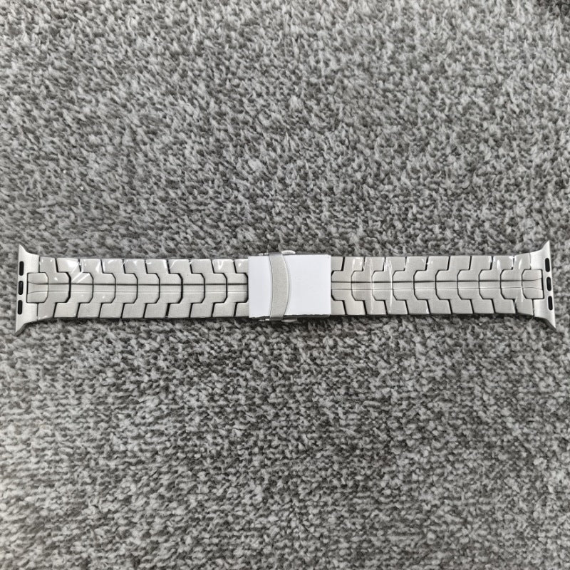 Apple Watch 8ウルトラチタンウォッチストラップアイアンマンメタルスマートウォッチウォッチストラップに適しています