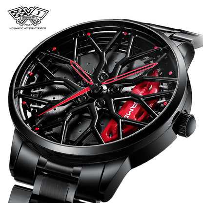 SVJドロップシッピングメンズ腕時計ハイエンド本物ホイールウォッチ立体中空C63鍛造メンズ腕時計クォーツ時計