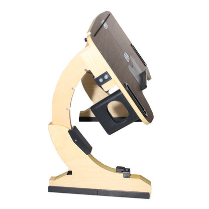 コンピューターデスク、ベッドの上に横になって遊ぶ、デスクの上にノートパソコン、ベッドの上に木製の折りたたみ式角度調節可能