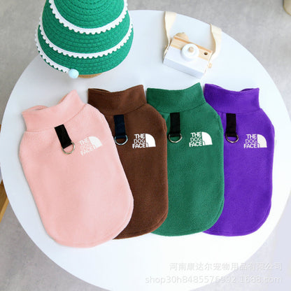 秋冬用ペットベスト犬服ペットフリース服トラクションウォームベスト