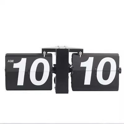 小型バランス自動シングルフットダブルフットページめくりテーブルクロックデスクベッドサイドテーブルクロッククラシッククリエイティブクロックメタル振り子時計