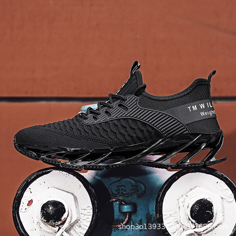 ライブ放送売れ筋軽量カジュアルシューズトレンドスポーツシューズランニングシューズメッシュ通気性トレンドシューズ万能ブレードメンズシューズ