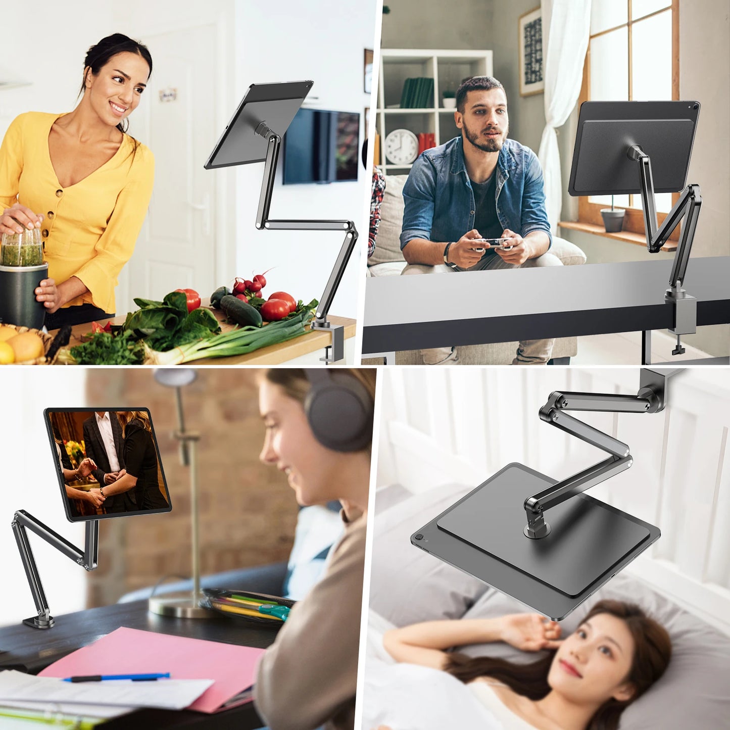 KUXIU 折りたたみ式 iPad マグネットホルダー iPad Air 11/13インチ（2024）、iPad Pro11インチ2nd/3rd、12.9インチ3rd/4th/5th 調節可能スタンド