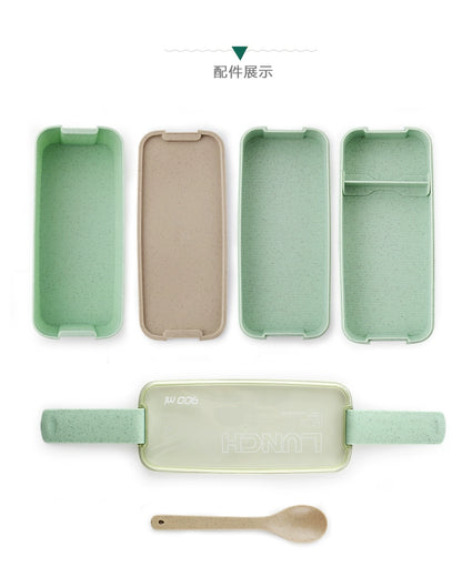 日本の学生の女の子のハート型弁当箱弁当箱分離電子レンジフルーツサラダオフィスワーカー軽食弁当箱