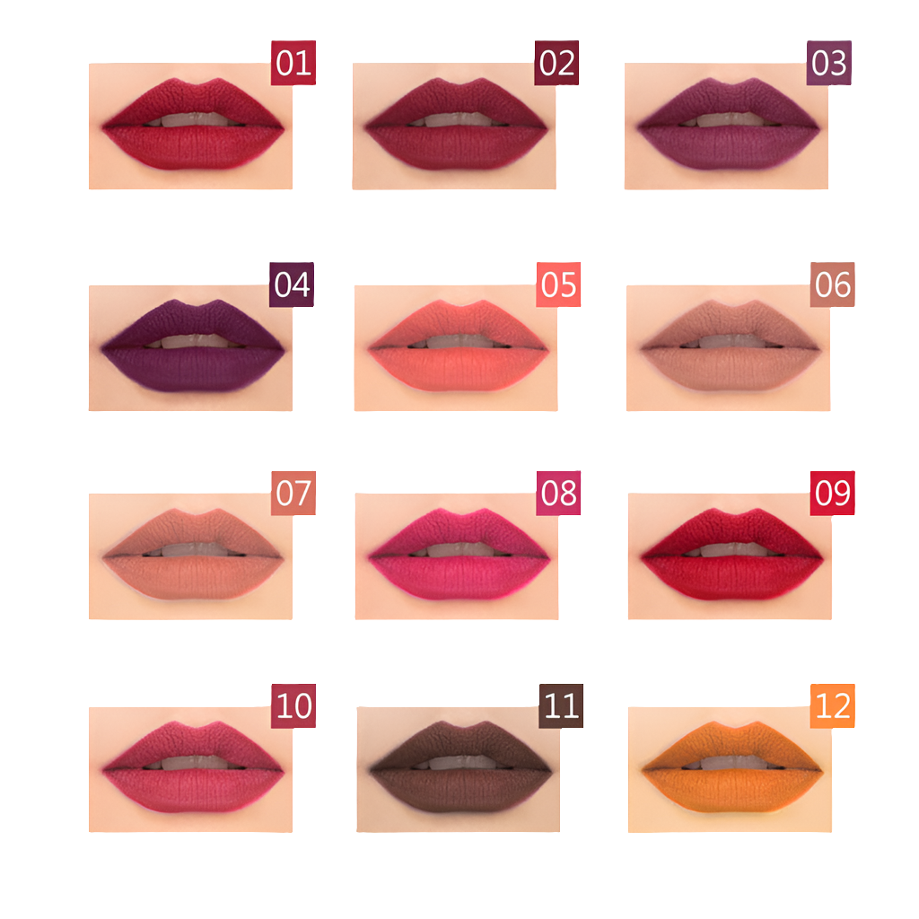 Pudaier 新しいリップライナー防水ノンマーキングマットベルベット口紅ペンスポット外国貿易焼けつくような爆発