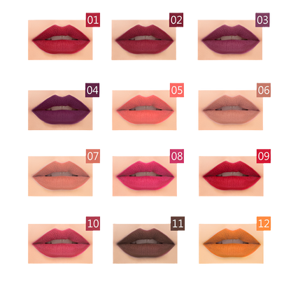 Pudaier 新しいリップライナー防水ノンマーキングマットベルベット口紅ペンスポット外国貿易焼けつくような爆発