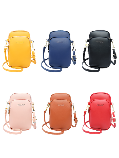 新しい永遠の若い女性の携帯電話バッグ韓国版無地ショルダーバッグファッションシンプルな斜めパッケージ