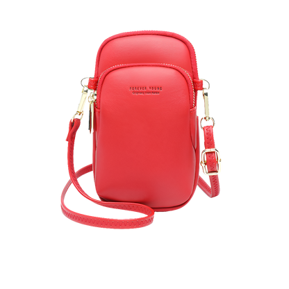 新しい永遠の若い女性の携帯電話バッグ韓国版無地ショルダーバッグファッションシンプルな斜めパッケージ