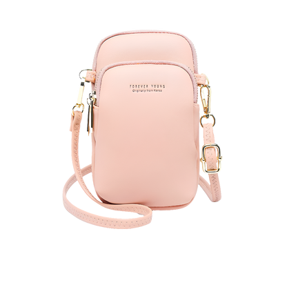 新しい永遠の若い女性の携帯電話バッグ韓国版無地ショルダーバッグファッションシンプルな斜めパッケージ