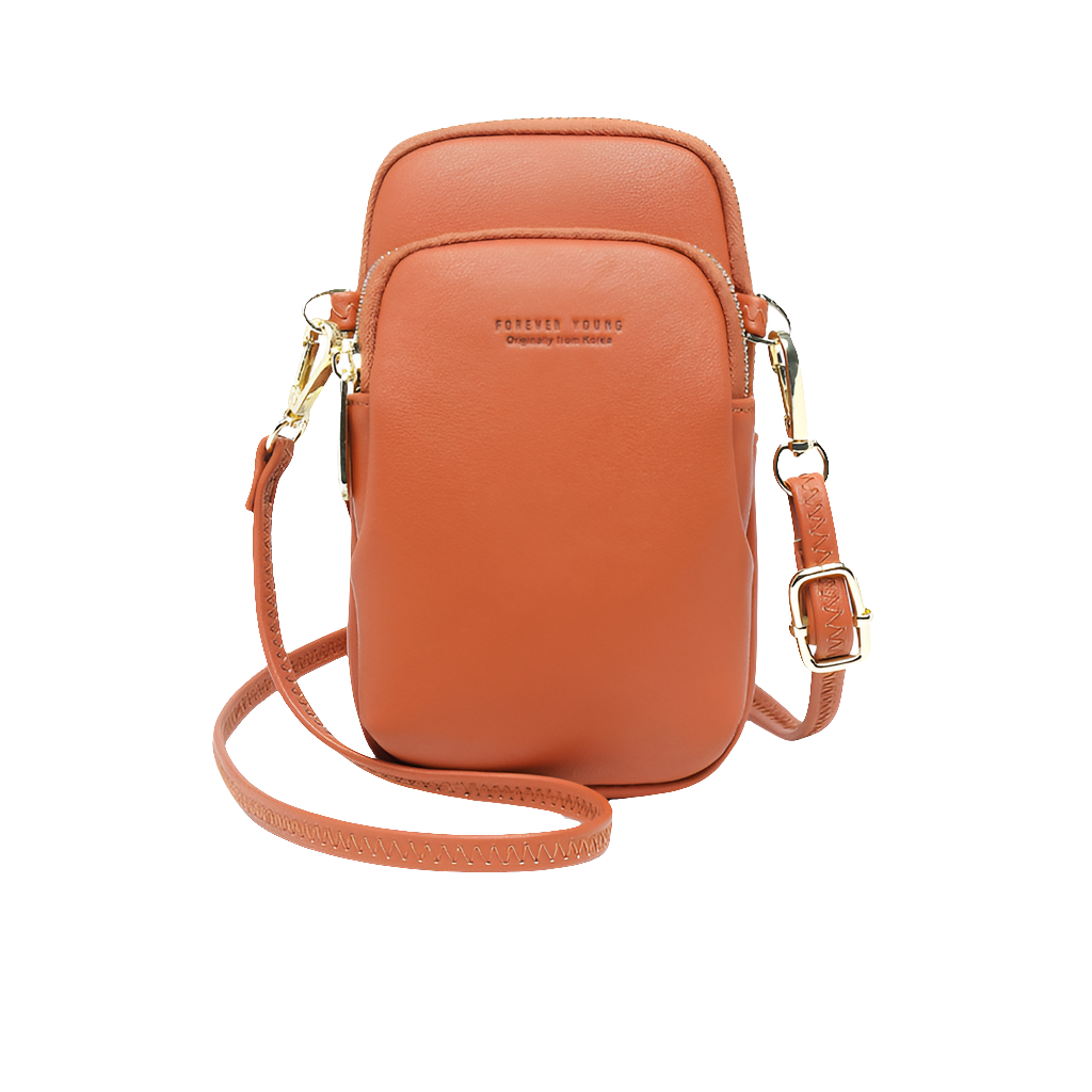 新しい永遠の若い女性の携帯電話バッグ韓国版無地ショルダーバッグファッションシンプルな斜めパッケージ