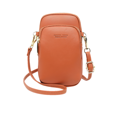 新しい永遠の若い女性の携帯電話バッグ韓国版無地ショルダーバッグファッションシンプルな斜めパッケージ